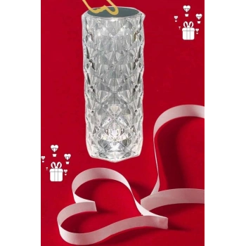 Sevgililer Günü İçin Hediye Kristal Lamba Sevgiliye Hediye USB Şarjlı Gece Lambası