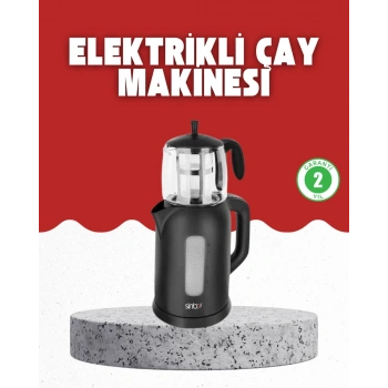 Sıcak Tutma Özellikli 2’si 1 Arada Çay Makinesi ve Su Isıtıcı