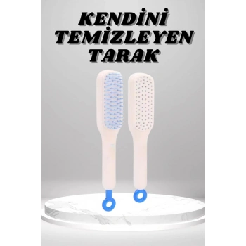 Silikon Yumuşak Sıkı Dişli Sihirli Geri Çekilebilir Tarak Kendini Temizleyen Saç Fırçası