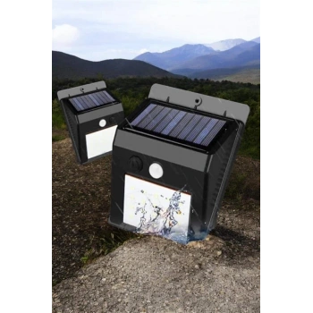 Solar Lamba Giriş Bahçe Yol Avlu Hareket Sensörlü Led Parlak Gece Su Geçirmez