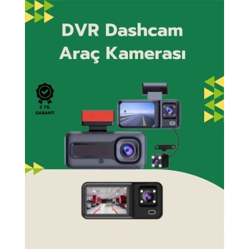 Tam Kapsamlı Araç Güvenliği: 3 Kameralı Full HD Kayıt Sistemi ile Ön İç ve Arka Görüş