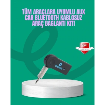 Taşınabilir Bluetooth AUX Araç Müzik ve Konuşma Kiti