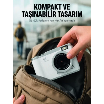 Taşınabilir Dijital Kamera Otomatik Odaklama ve Beauty Modu