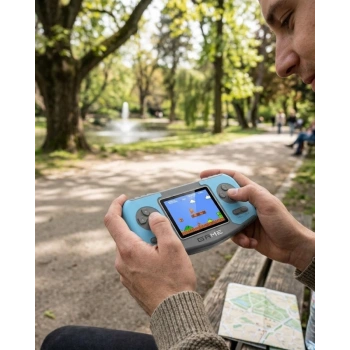 Taşınabilir Klasik Oyun Konsolu TV Bağlantılı Dahili Oyunlu Şarjlı Game Console