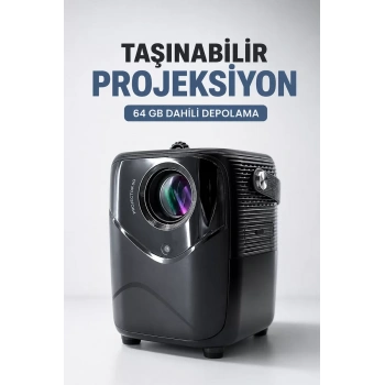 Taşınabilir Projeksiyon 64 GB Dahili Depolama
