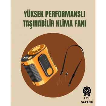 Taşınabilir USB Şarjlı Turbo Fan – 3 Modlu Soğutma Hafif & Kompakt