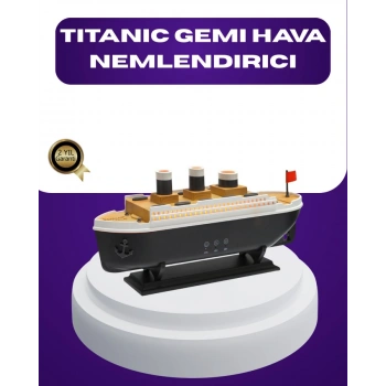 Titanik Gemi Tasarımlı LED Işıklı Hava Nemlendirici Buhar Efektli Oda Difüzörü