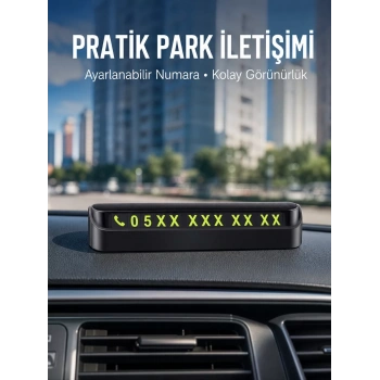 Tüm Araçlara Uyumlu Araç Içi Park Numaratör Oto Araç Numaratör