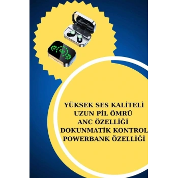 TWS Bluetooth Kulaklık ve Akıllı Saat Uyku Takibi Nabız Ölçer Uzun Pil Ömrü