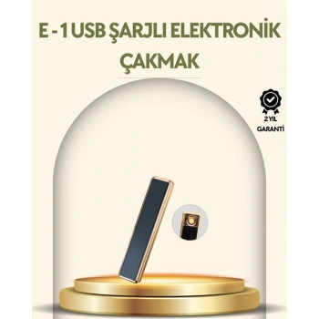 USB Şarjlı Alevsiz Elektronik Çakmak – Rüzgara Dayanıklı Gazsız Güvenli Kullanım
