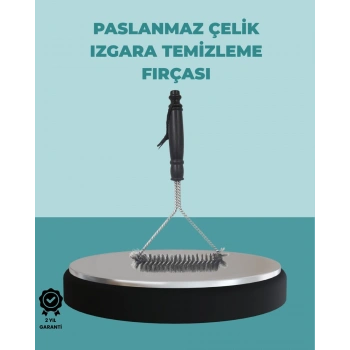 Uzun Saplı Paslanmaz Çelik Izgara Temizlik Fırçası