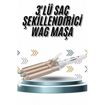 Wag Maşa Profesyonel Saç Şekillendirici İyon Özellikli Isı Kademeli
