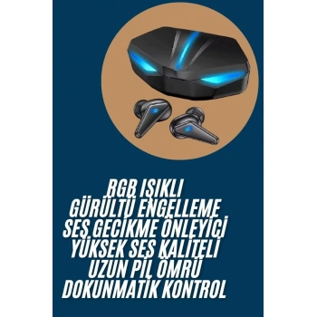 Wireless Gaming Kulaklık Mikrofonlu Bluetooth Oyuncu Kulaklığı