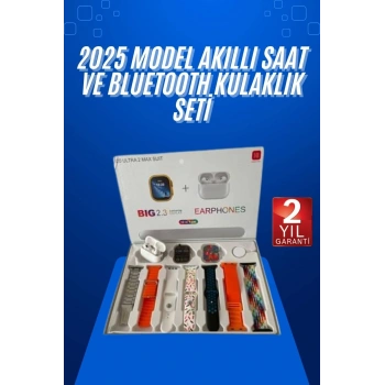 Yeni Nesil 7 Kordonlu Arama Bildirim Özellikli Kulaklık Hediyeli Akıllı Saat