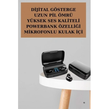 Yeni Nesil TWS Kablosuz Kulaklık Güçlü Batarya Yüksek Kalite Bluetooth 5.0 ANC Özelliği