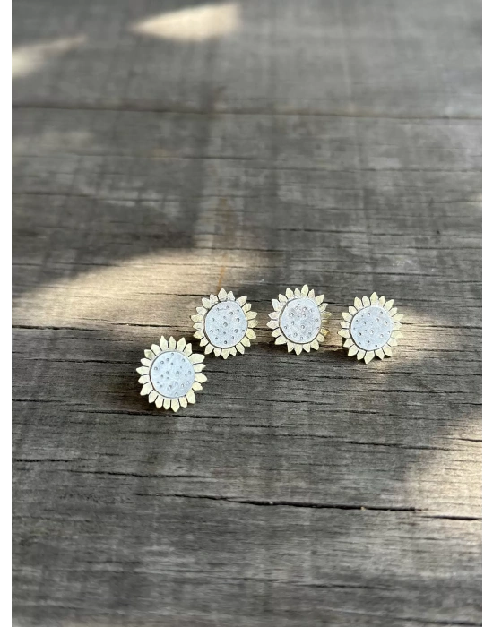 Sunflower Çift Küpe