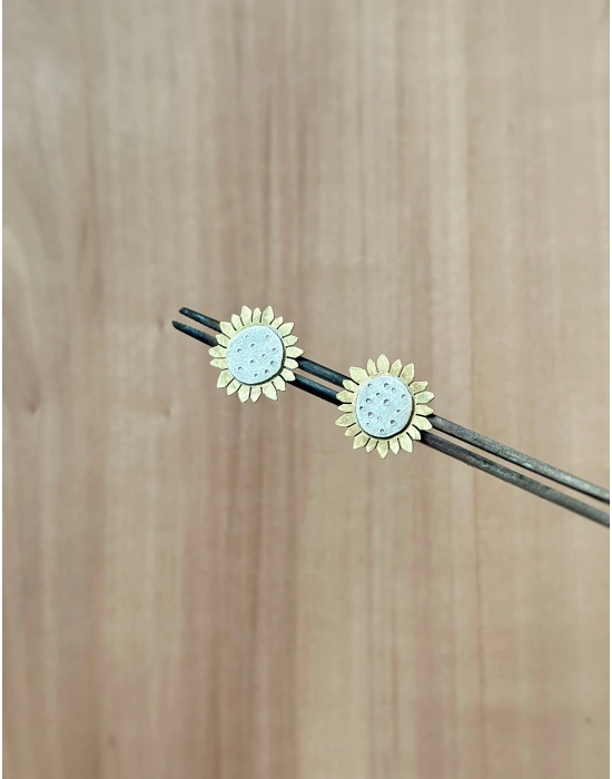 Sunflower Çift Küpe