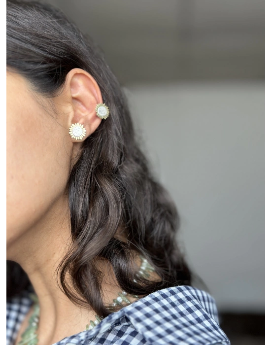 Sunflower Çift Küpe