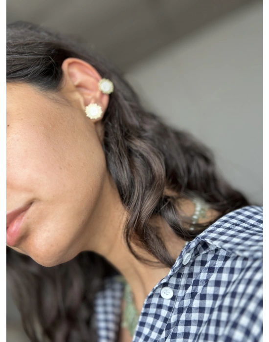 Sunflower Çift Küpe