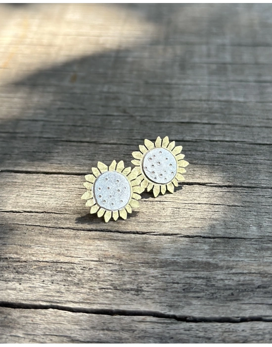 Sunflower Çift Küpe