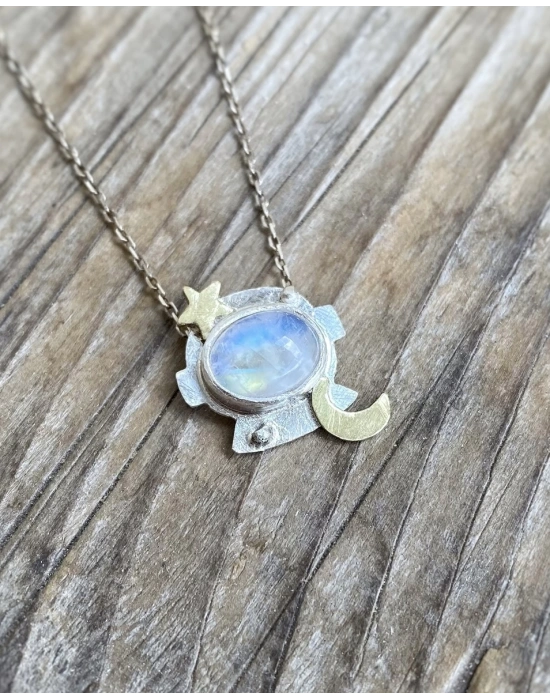 Aytaşlı Zincirli Astronot Kolye