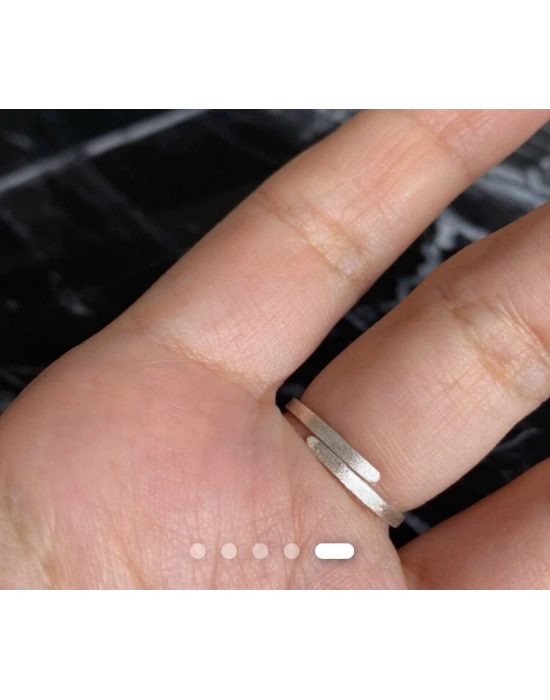 Şeffaf Kristal Kuvars Taşlı Yüzük