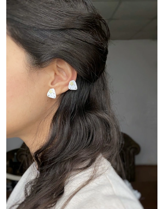 Yıldızlı Çift Küpe