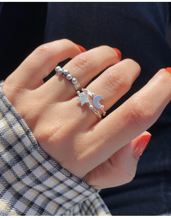 Noktalı Yıldız Yüzük