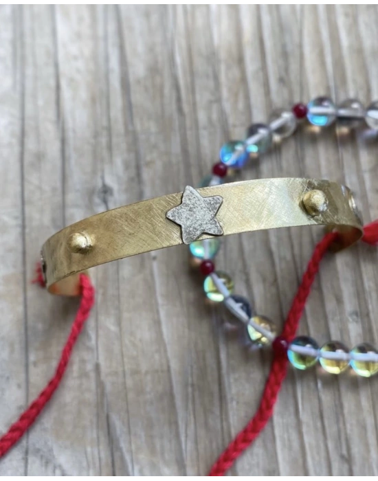 Ay Yıldızlı Kalın Pirinç Halhal