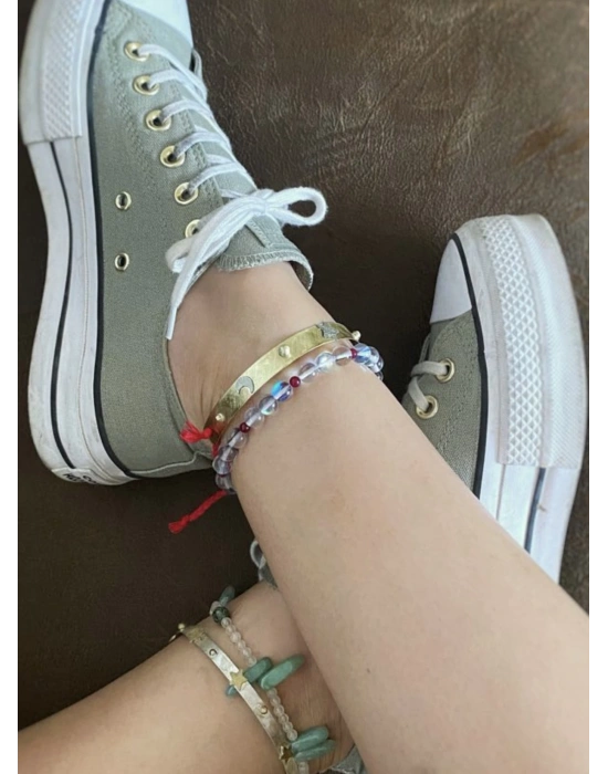 Ay Yıldızlı Kalın Pirinç Halhal