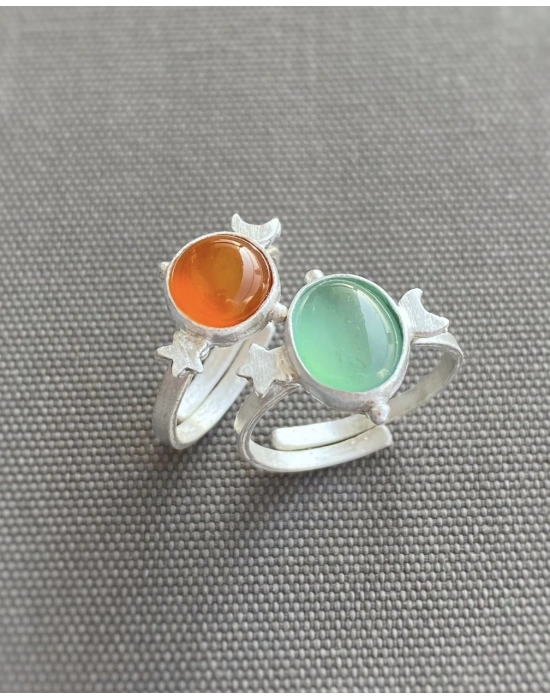 Turuncu Carnelian Yüzük