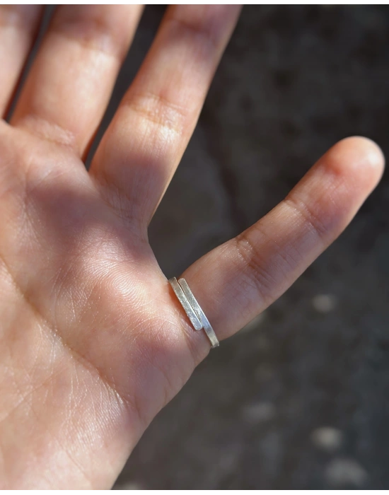 Yeşil Prehnite Taşlı Yüzük