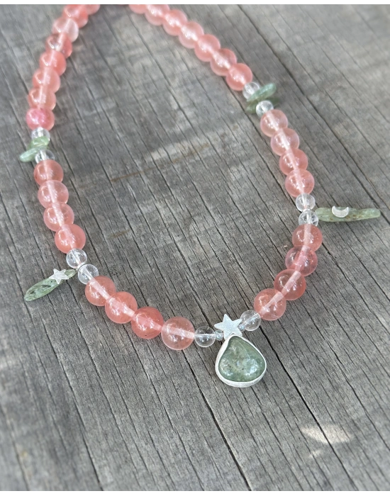 Pembe Yeşil Kolye