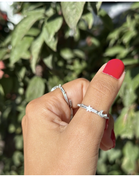 Mini Ay Yıldız Yüzük