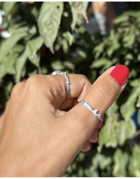 Mini Ay Yıldız Yüzük