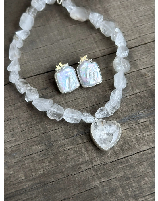 Kuvars Taşlı Kolye