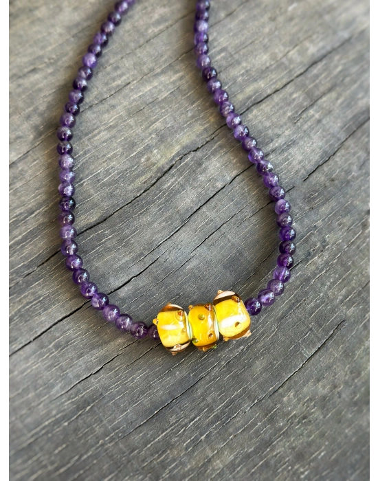 Ametist Murano Kolye