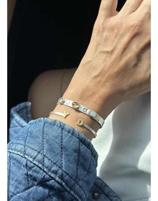 Kuvars, Sitrin, Aytaşlı Bileklik