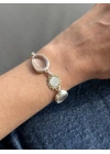 Kuvars Taşlı Sunflower Bileklik