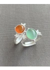 Turuncu Carnelian Yüzük