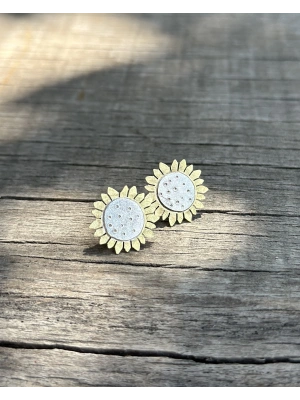 Sunflower Çift Küpe