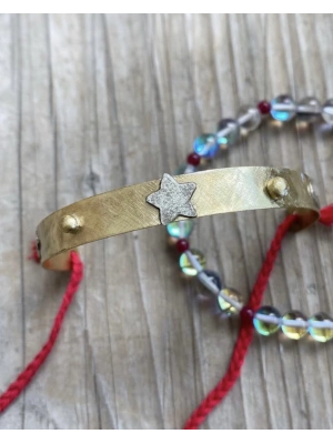 Ay Yıldızlı Kalın Pirinç Halhal