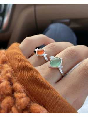 Turuncu Carnelian Yüzük