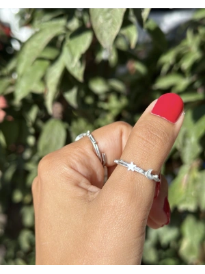 Mini Ay Yıldız Yüzük