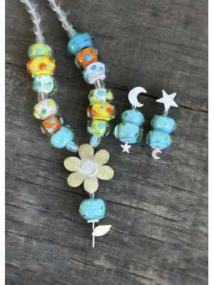 Murano Flower Kolye