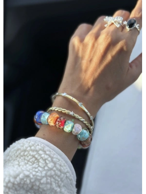 Simli Murano Bileklik