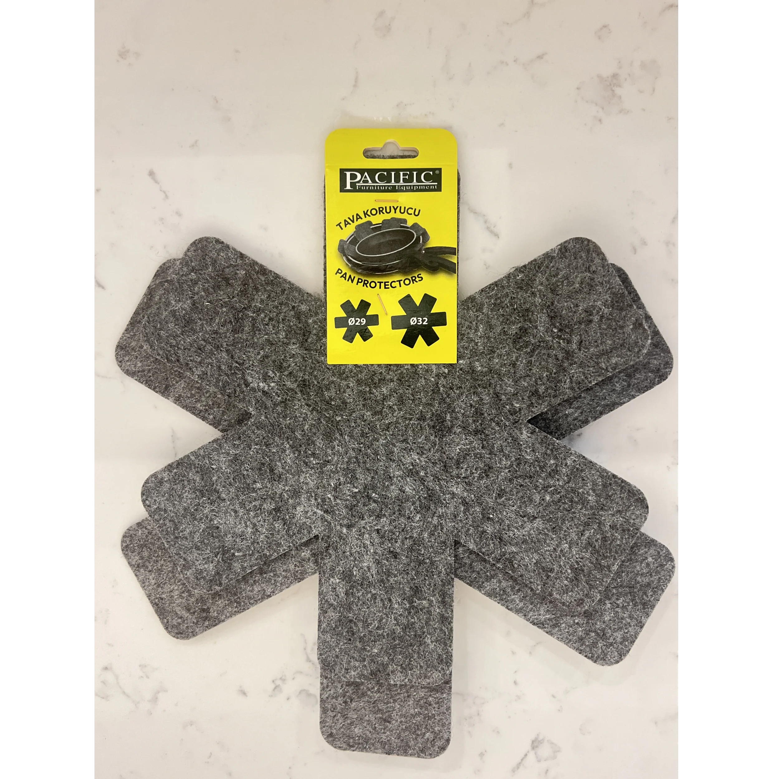 Tava,Tencere Ve BorCam Koruyucu Çizdirmez Kalın Keçe 2li Set