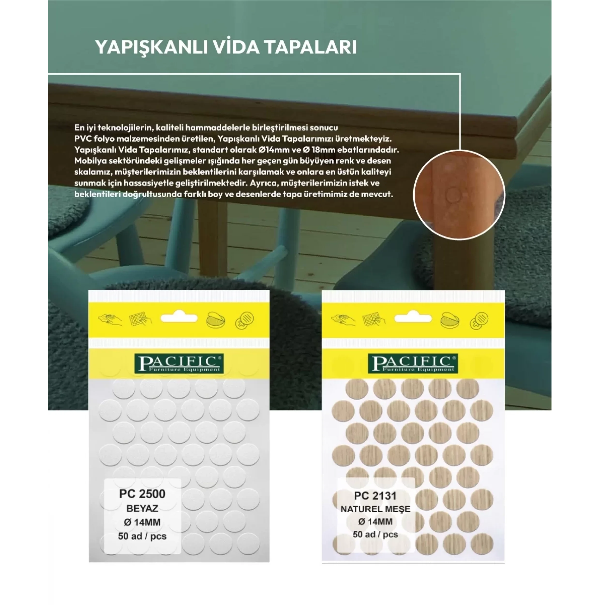 ANTİK ÇAM PACIFIC YAPIŞKANLI TAPA-14MM