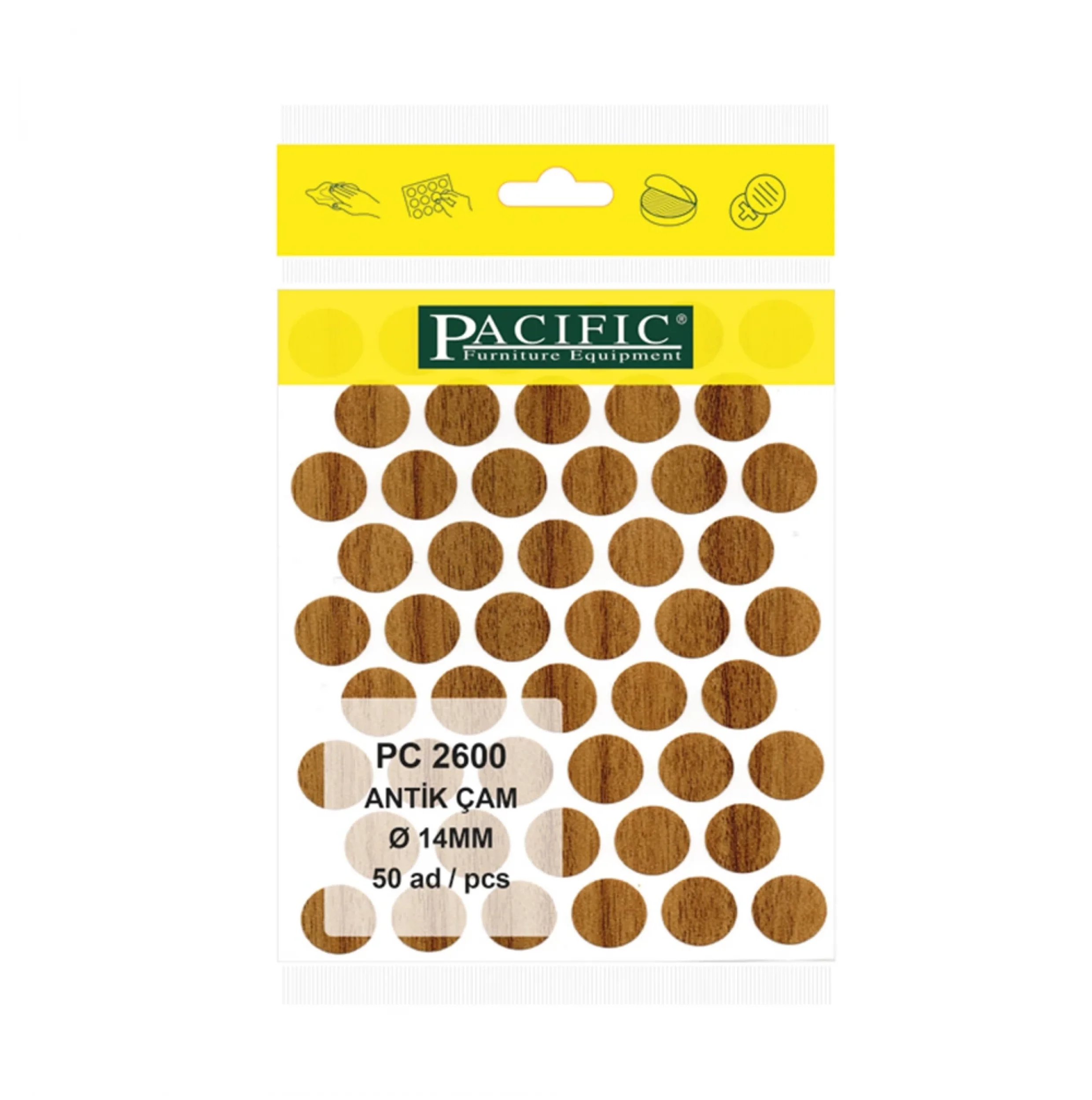 ANTİK ÇAM PACIFIC YAPIŞKANLI TAPA-14MM