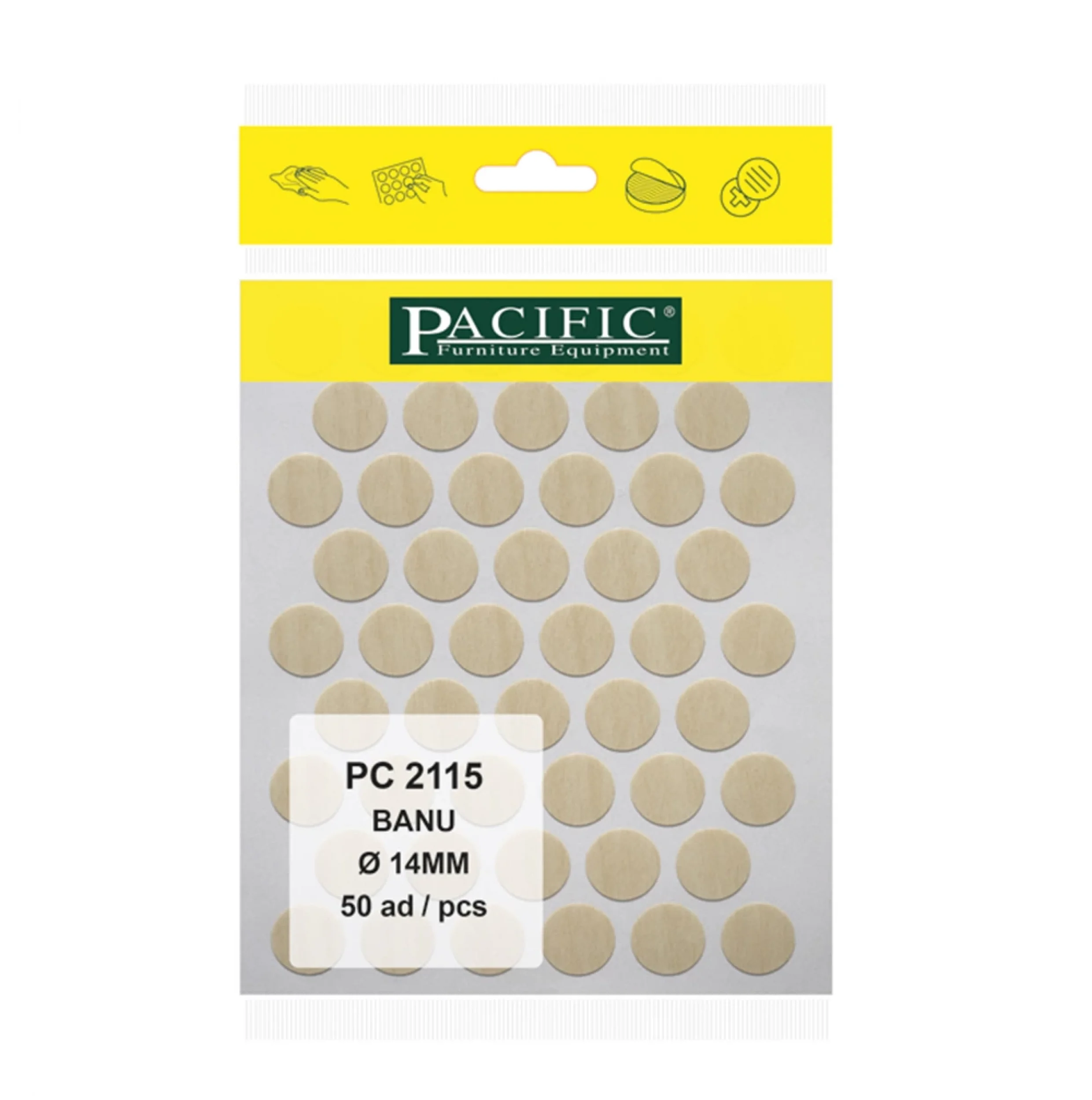 BANU PACIFIC YAPIŞKANLI TAPA-14MM